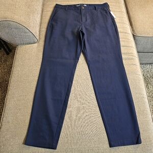 Old Navy High Rise Skinny Ink Blue Uniform Casual Neutral Pants Size 10